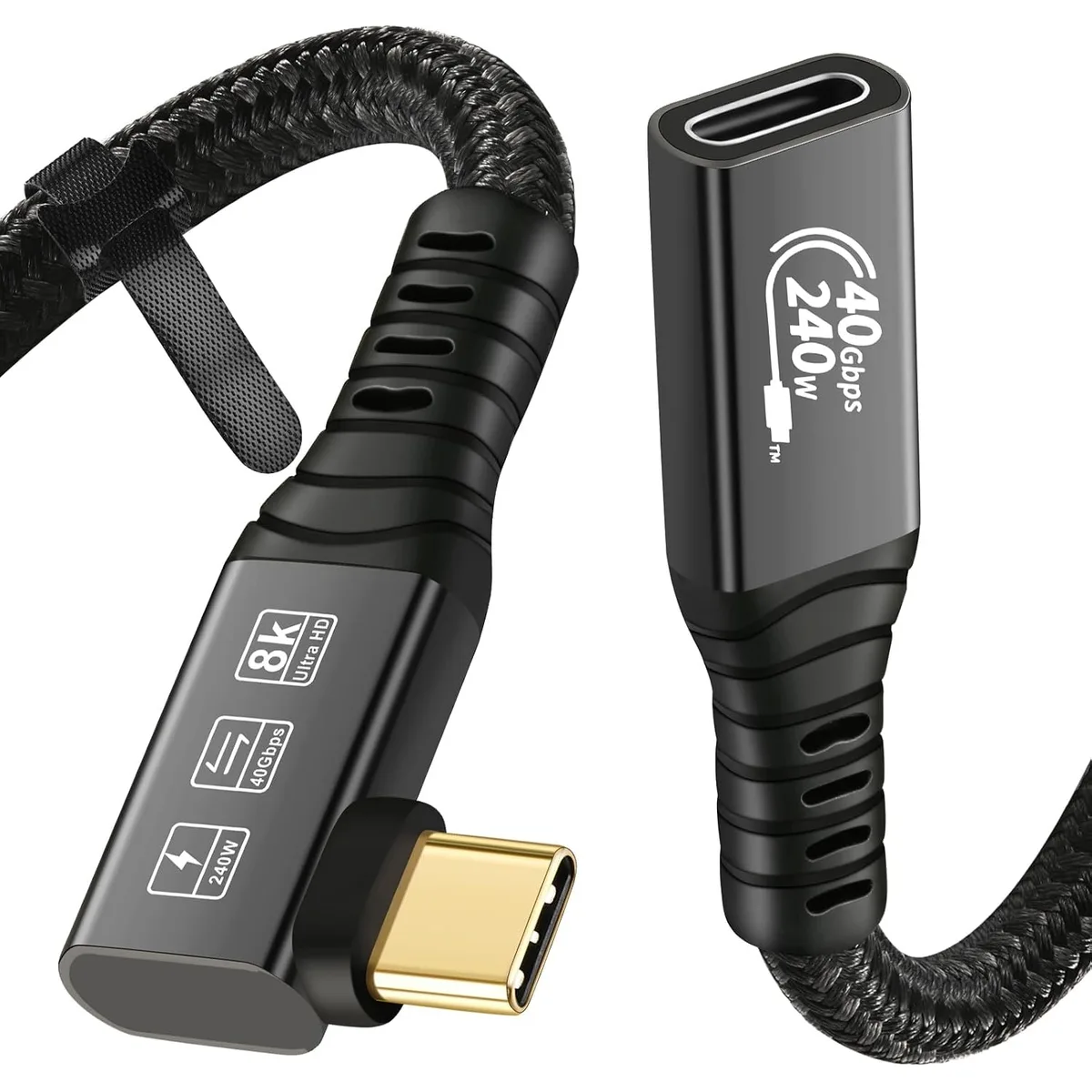 CableDeconn CableDeconn USB4 8K Extension Cable 0.5m Thunderbolt 4 40Gbps 100W — product photo