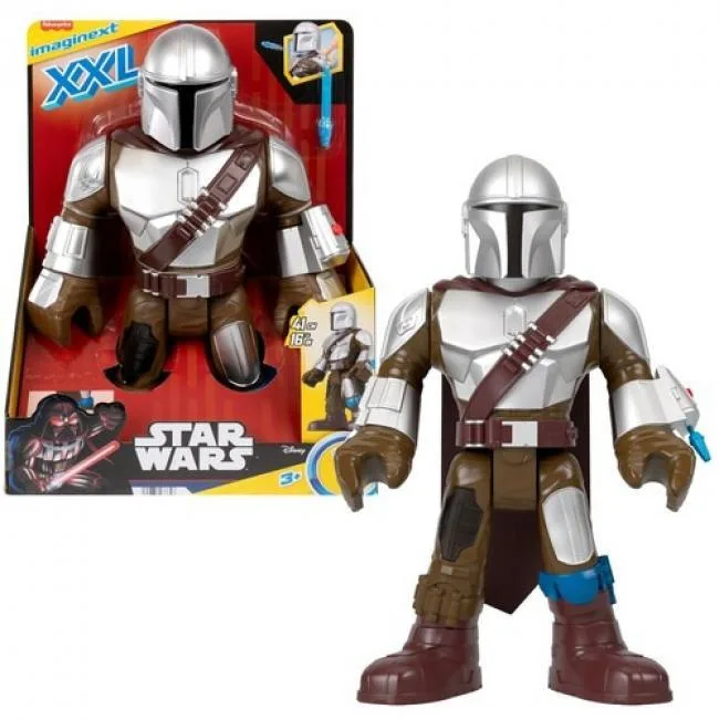 Fisher-Price Fisher-Price HXT20 Imaginext Star Wars XXL The Mandalorian action figure 16.25-inch — product photo