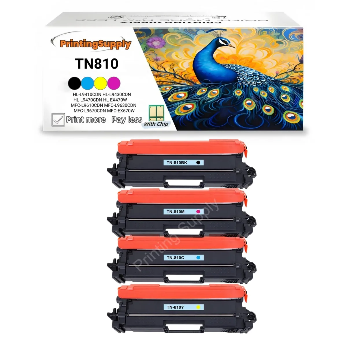 Ninestar Technology Ninestar Technology TN810 4-pack toner cartridge — product photo