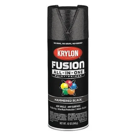 Krylon Krylon Hammered Spray Paint Black 12 oz 16 oz aerosol — product photo