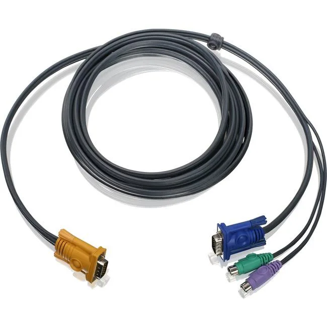 IOGEAR IOGEAR G2L5203P 10 ft PS/2 KVM cable 15-pin HD-15 to dual 6-pin Mini-DIN — product photo