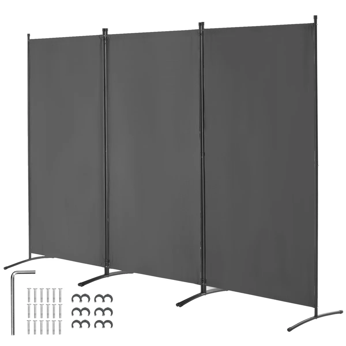 VEVOR VEVOR 3 Panel Room Divider Grey 102.4×72.4×20.4 in — product photo