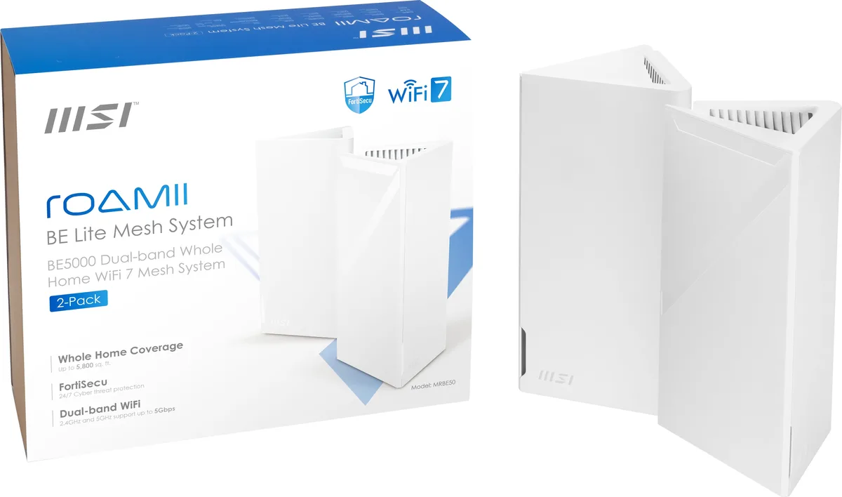 MSI MSI Roamii BE Lite Mesh System 2 Pack — product photo
