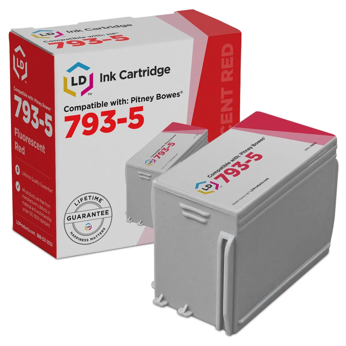 LD Products LD Products Compatible Ink Cartridge for Pitney Bowes 793-5 Fluorescent Red — product photo