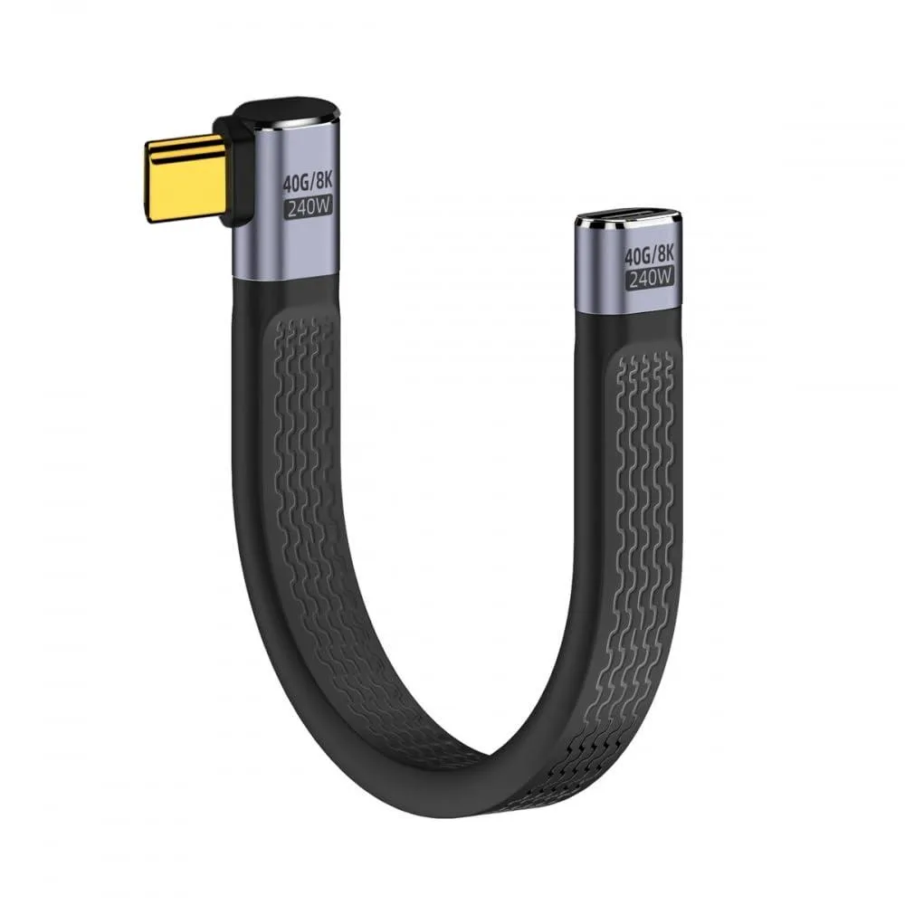 Vszerda Vszerda USB4 Extension Cable 13cm Right Angled 40Gbps 240W 8K@60Hz — product photo