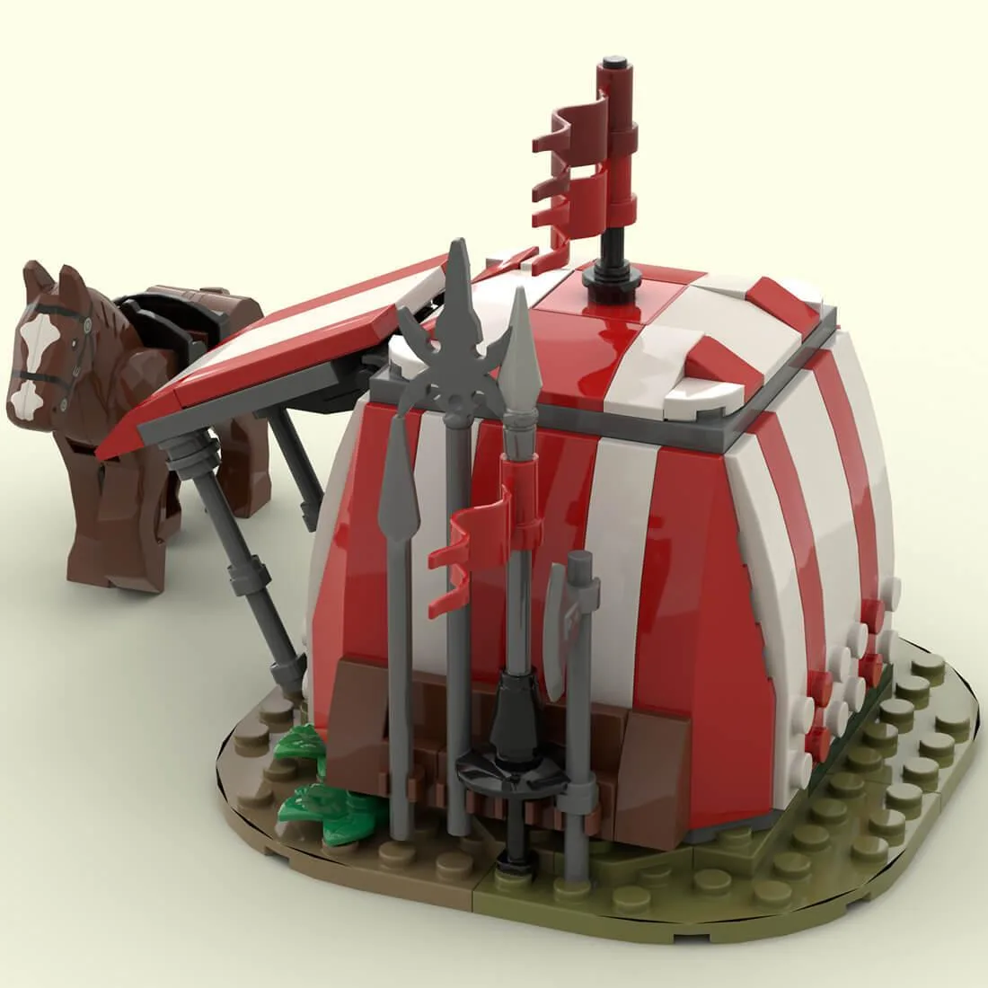 ZITIANYOUBUILD ZITIANYOUBUILD MOC-86376 Medieval Tournament Tent 164 Parts — product photo
