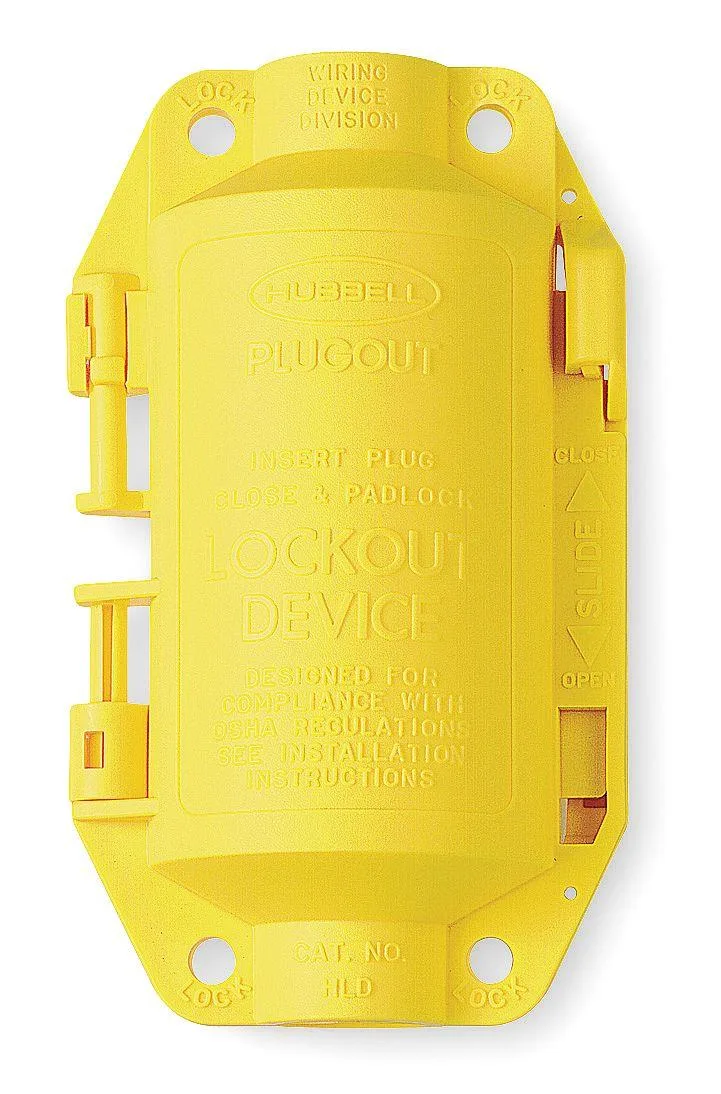Hubbell Incorporated Hubbell Incorporated HLD Plug Lockout Yellow 3/8 in Shackle — product photo