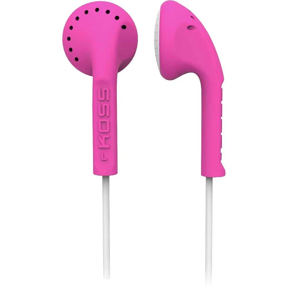 Koss Koss 186173 KE10P Pink Earbuds 32 ohms 4 ft 0.08 accessory — product photo