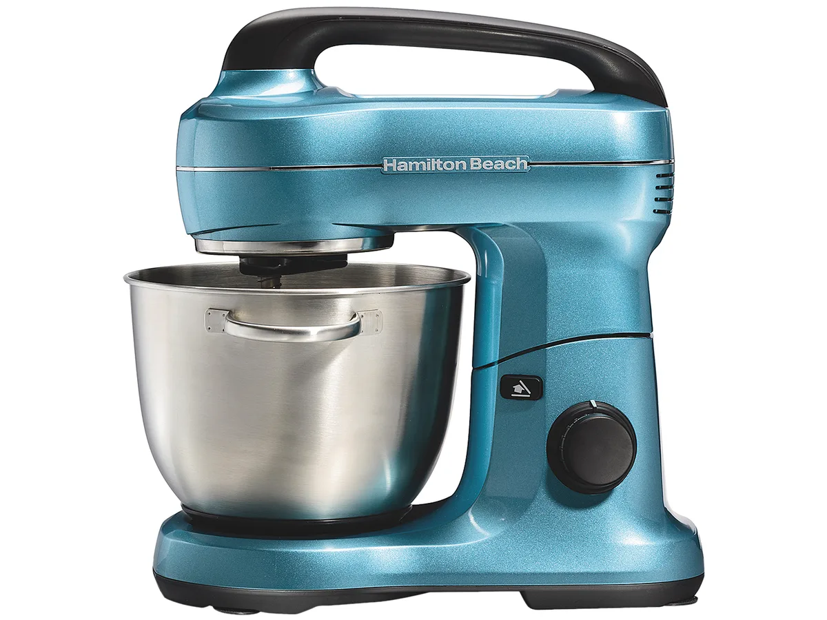 Hamilton Beach Hamilton Beach 63393G 300 W 4‑quart stand mixer, blue — product photo