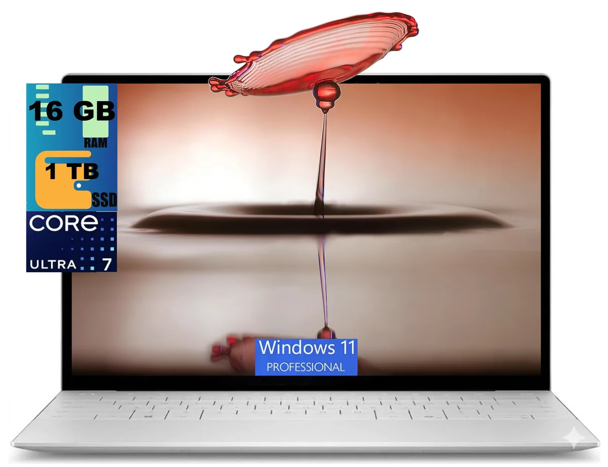 DELL DELL XPS 13 9350 AI Platinum laptop, Core Ultra 7 256V, 16GB DDR5, 1TB, 13.4" 120Hz FHD+ — product photo