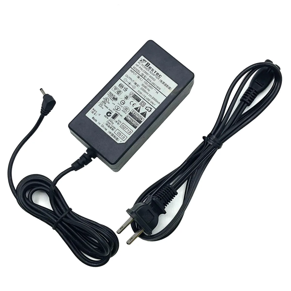 Bestec Power Electronics Bestec Power Electronics BPA-0801WW 3.3V 2.5A power adapter — product photo