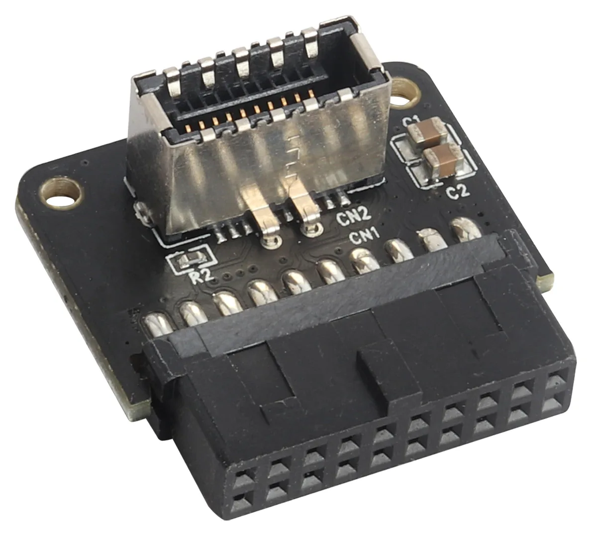 BUCIER BUCIER PH73A Up 90 Degree USB 3.0 19Pin to USB 3.1 Type-E Adapter — product photo