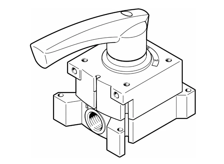 Festo Festo VHER-H-B43U-G14 3515108 Hand Lever Valve electrician tool — product photo