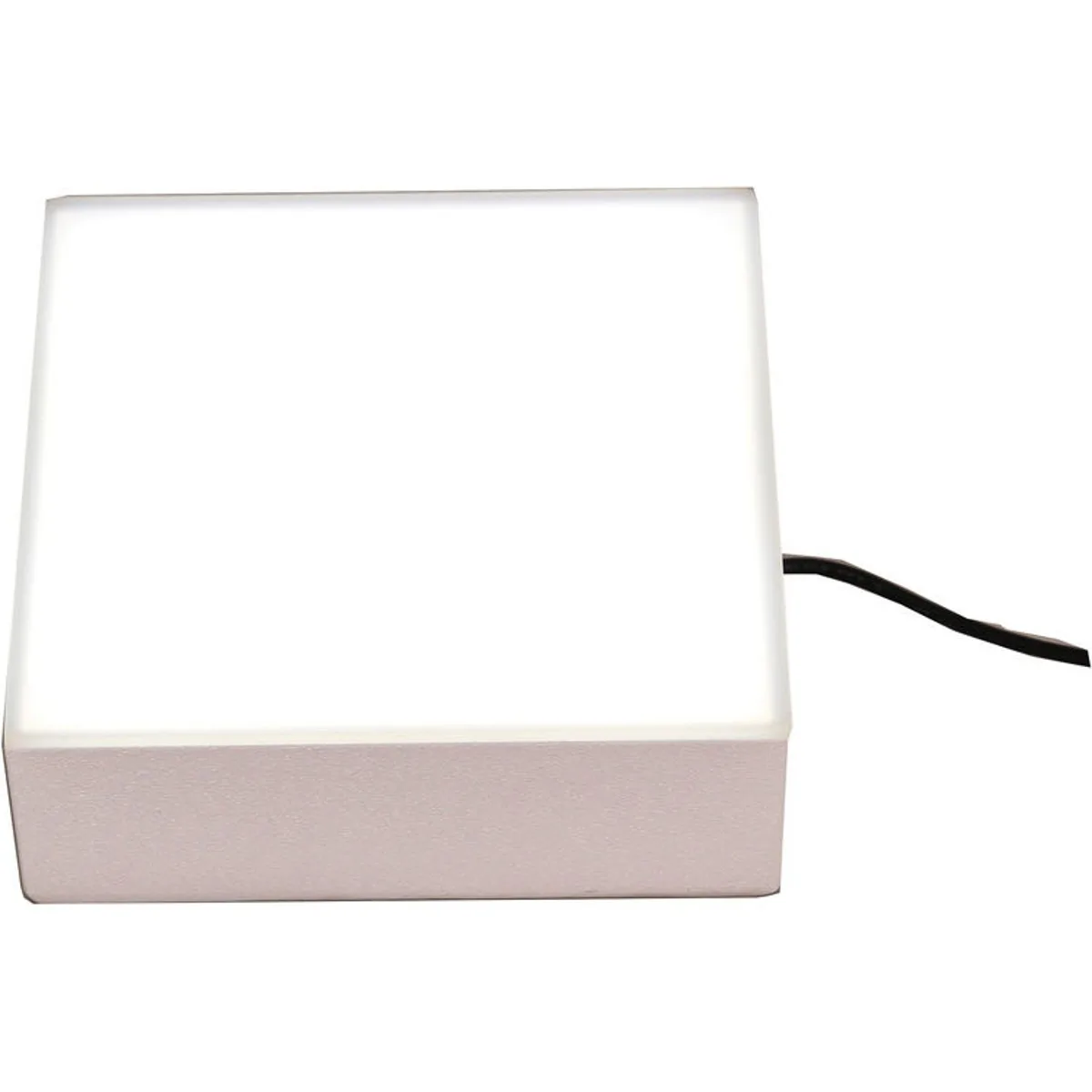 White square LED light box model 66 with removable graphic face