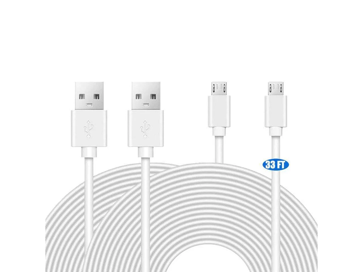 BONAEVER BONAEVER 2x 33Ft 10M Power Extension Cable for Security Camera — product photo