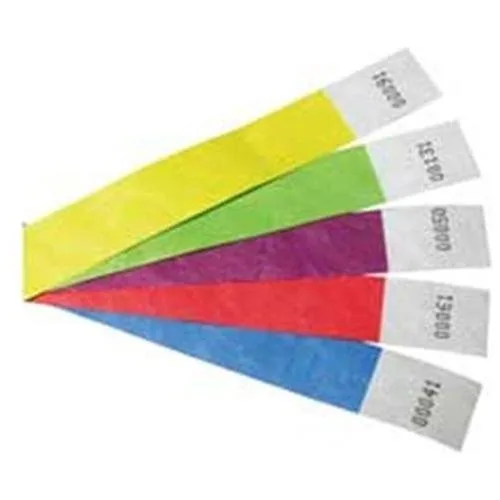Baumgartens Baumgartens 85070 Security Wrist Band Yellow 10"x.75" 100/PK — product photo