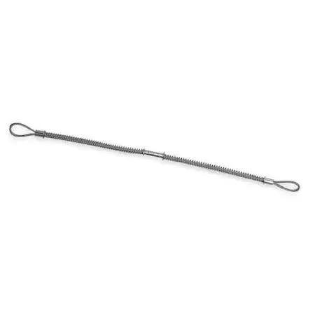 Steel safety cable thirty eight inches long quarter inch diameter new condition