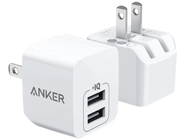 Anker Anker PowerPort mini 12W Dual USB Wall Charger 2-Pack White — product photo