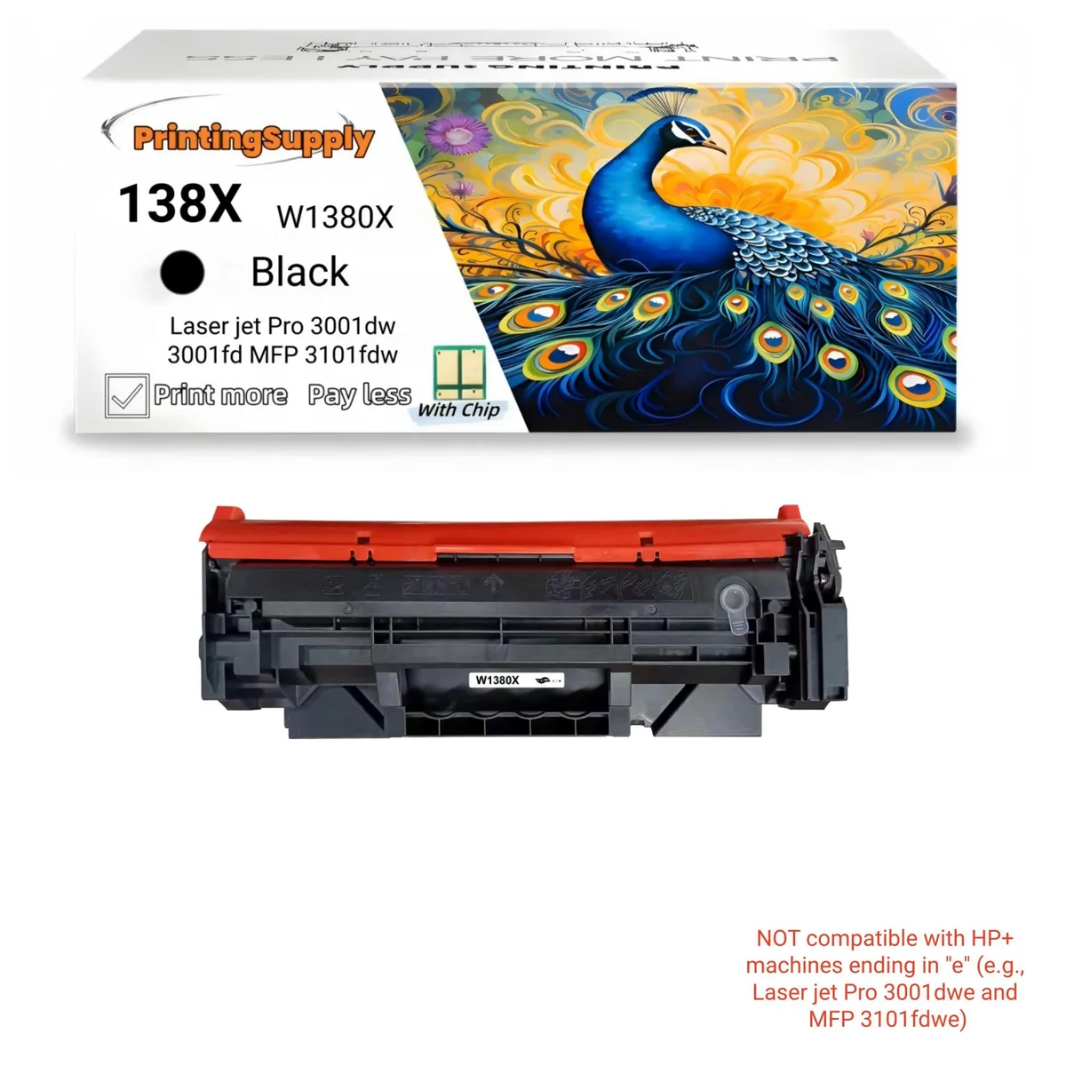Aster Graphics Inc Aster Graphics Inc 138X W1380X High Yield Black Toner Cartridge 4000 pages — product photo