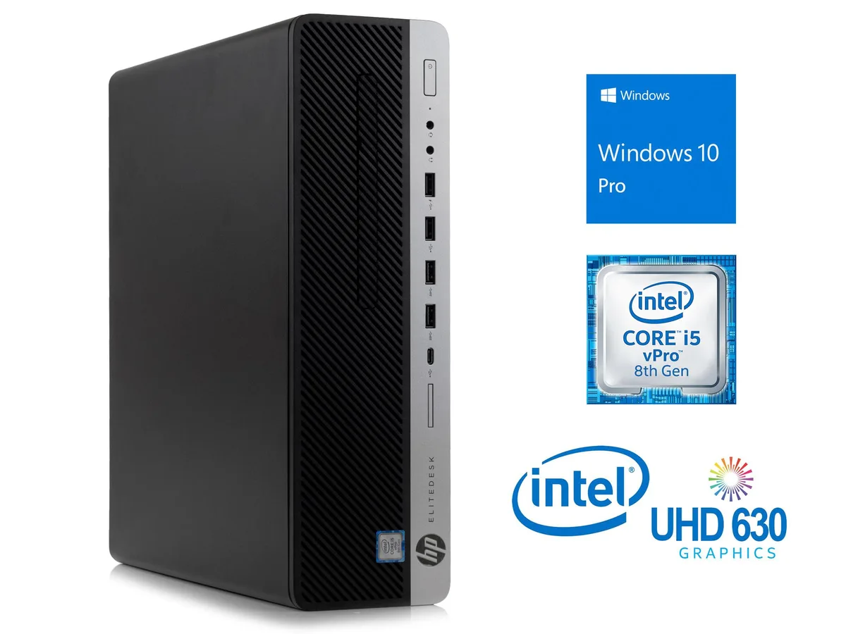 HP HP EliteDesk 800 G4 desktop PC, Core i5-8500, 16 GB DDR4, 512 GB SSD — product photo