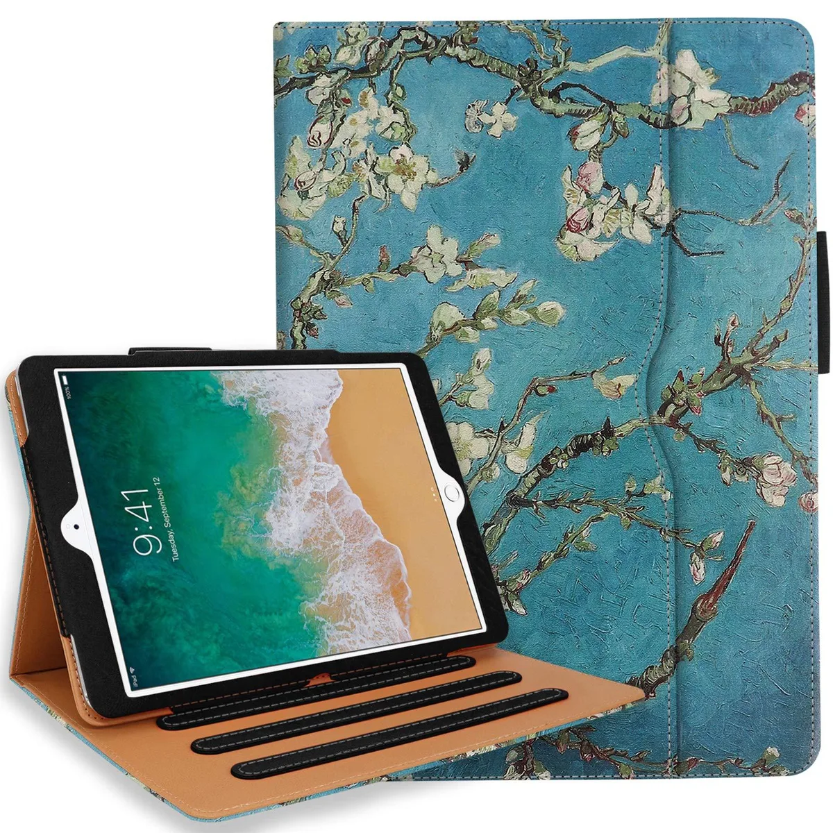 Newqiang Newqiang NQ_08002 iPad 9.7 2017 2018 Case Hand Strap Document Pocket — product photo