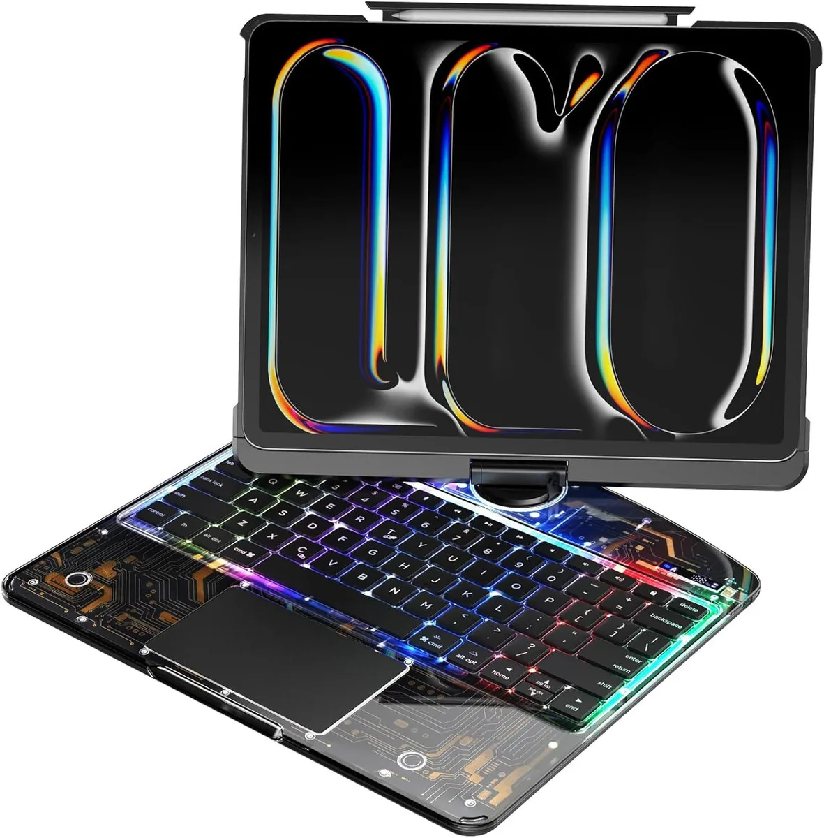 BONAEVER BONAEVER A2602 Wireless Keyboard Case 10.2" 2019-2021 Clear — product photo
