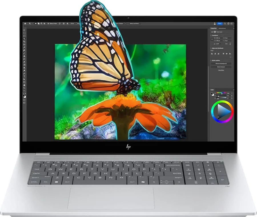 HP HP OmniBook X B5UH5UAR#ABA laptop Core Ultra 7 256V 16GB 1TB 17.3" Touchscreen Glacier Silver refurbished — product photo