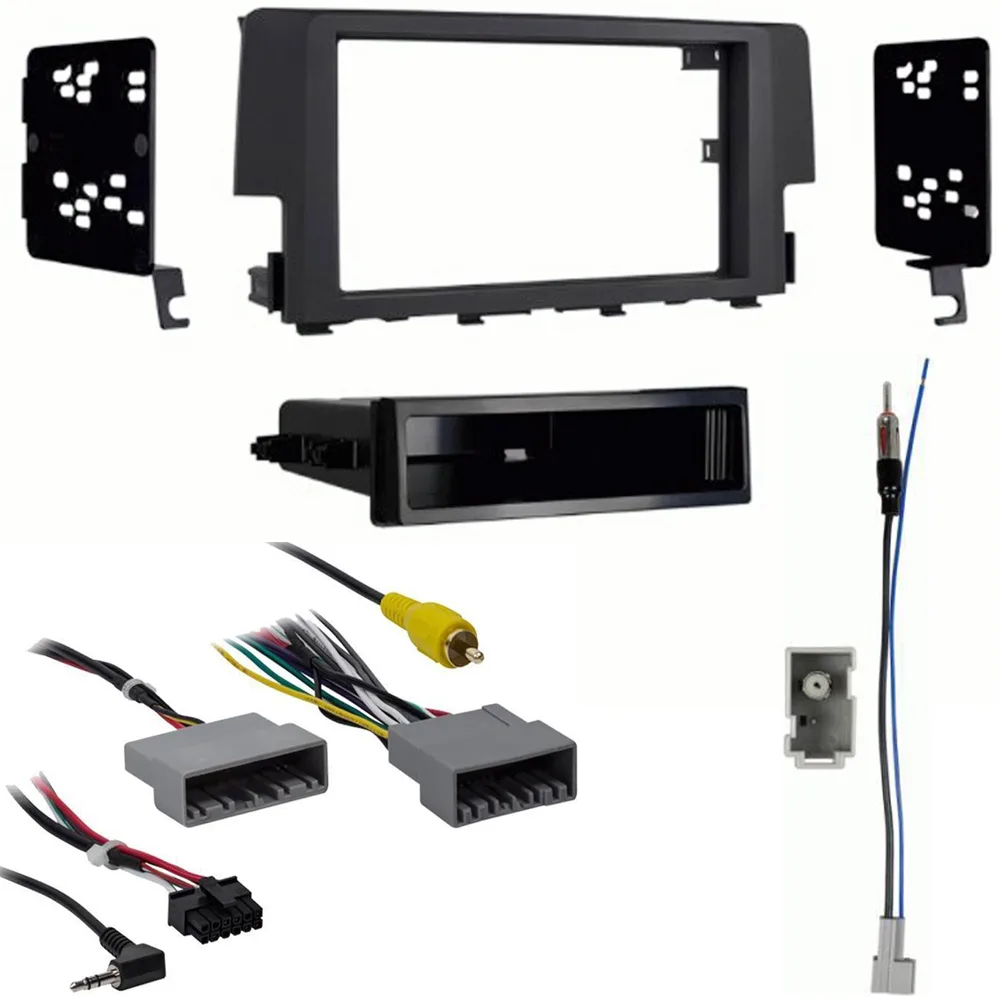 METRA METRA 99-7812B Single DIN Dash Kit for Honda Civic 2016+ with 70-1731 Harness &amp; 40-HD10 Antenna Adapter — product photo