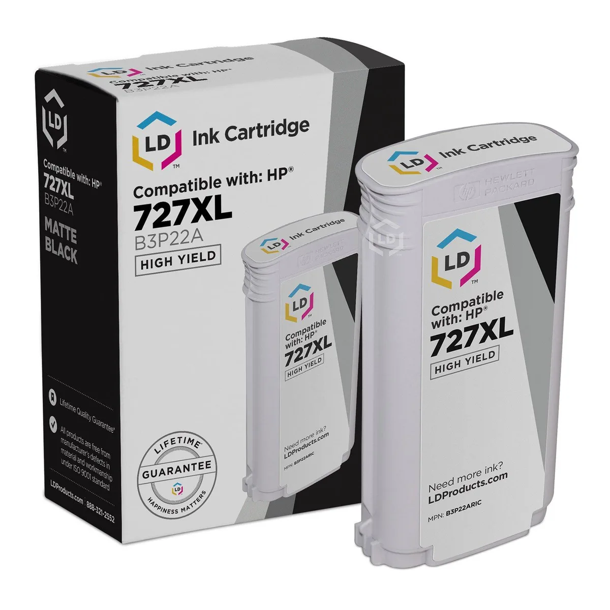 LD Products LD Products HP 727XL Matte Black Ink Cartridge 4000 Pages — product photo