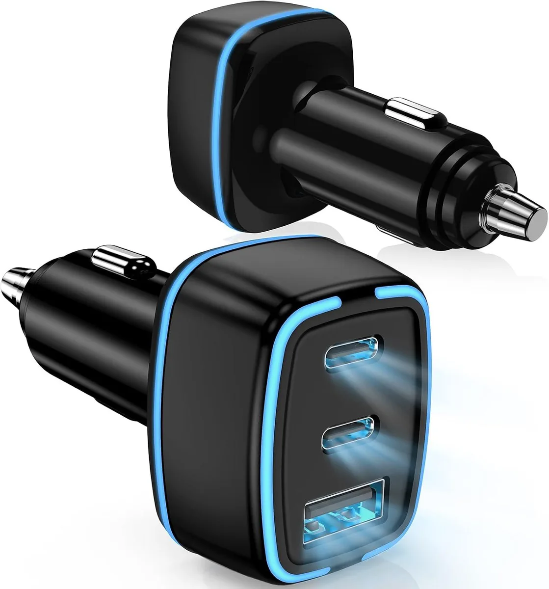 Hamzan Hamzan 32W 3-Port USB-C Car Charger 2-Pack — product photo