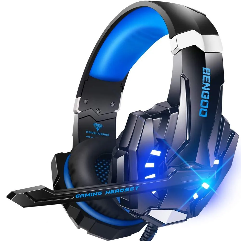  BENGOO G9000 Blue Stereo Gaming Headset 7.1 Surround Sound 3.5mm — product photo