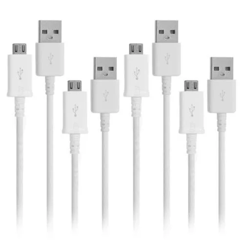 SAMSUNG SAMSUNG ECB-DU4AWE USB data &amp; charger cable white 3 ft 4 pack — product photo