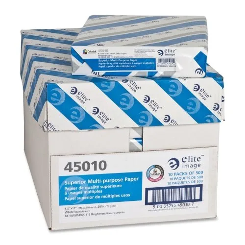 Elite Image Elite Image 45010 Paper 20lb 98 Bright 5000 Sheets 10 Reams — product photo