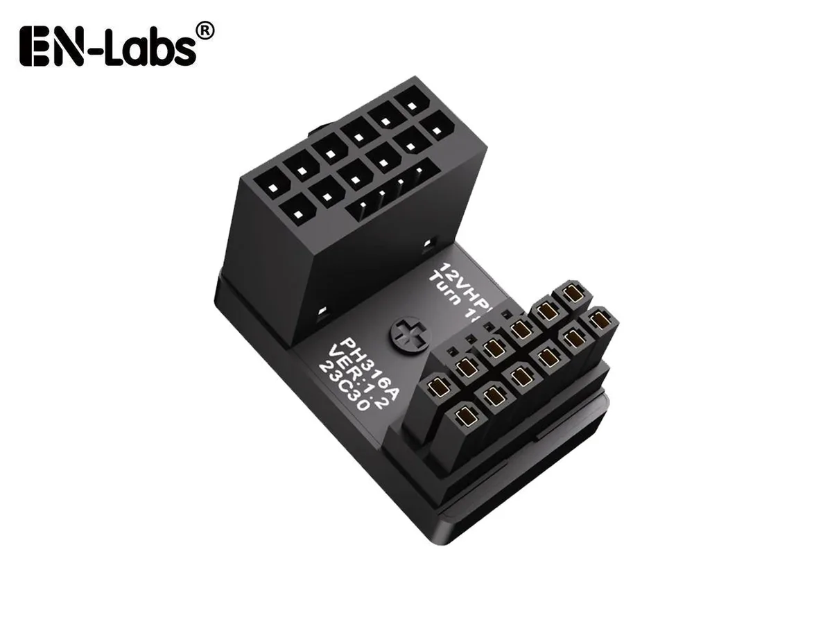 EN-Labs EN-Labs 12VHPWR 180 Degree Angled Adapter Type A internal power cable — product photo