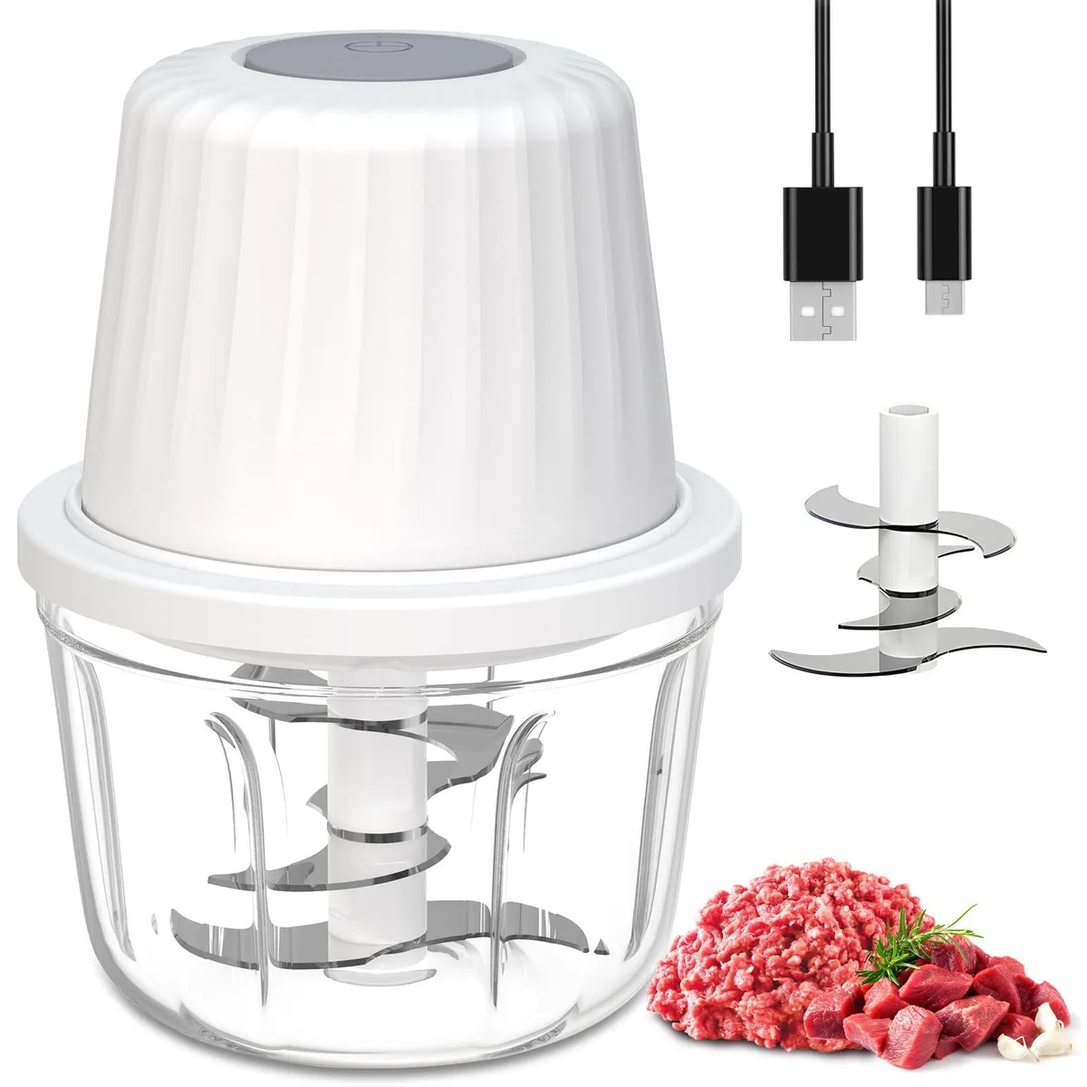 SF SUNFUNY SF-FP221C 400ml Cordless Food Processor White — product photo
