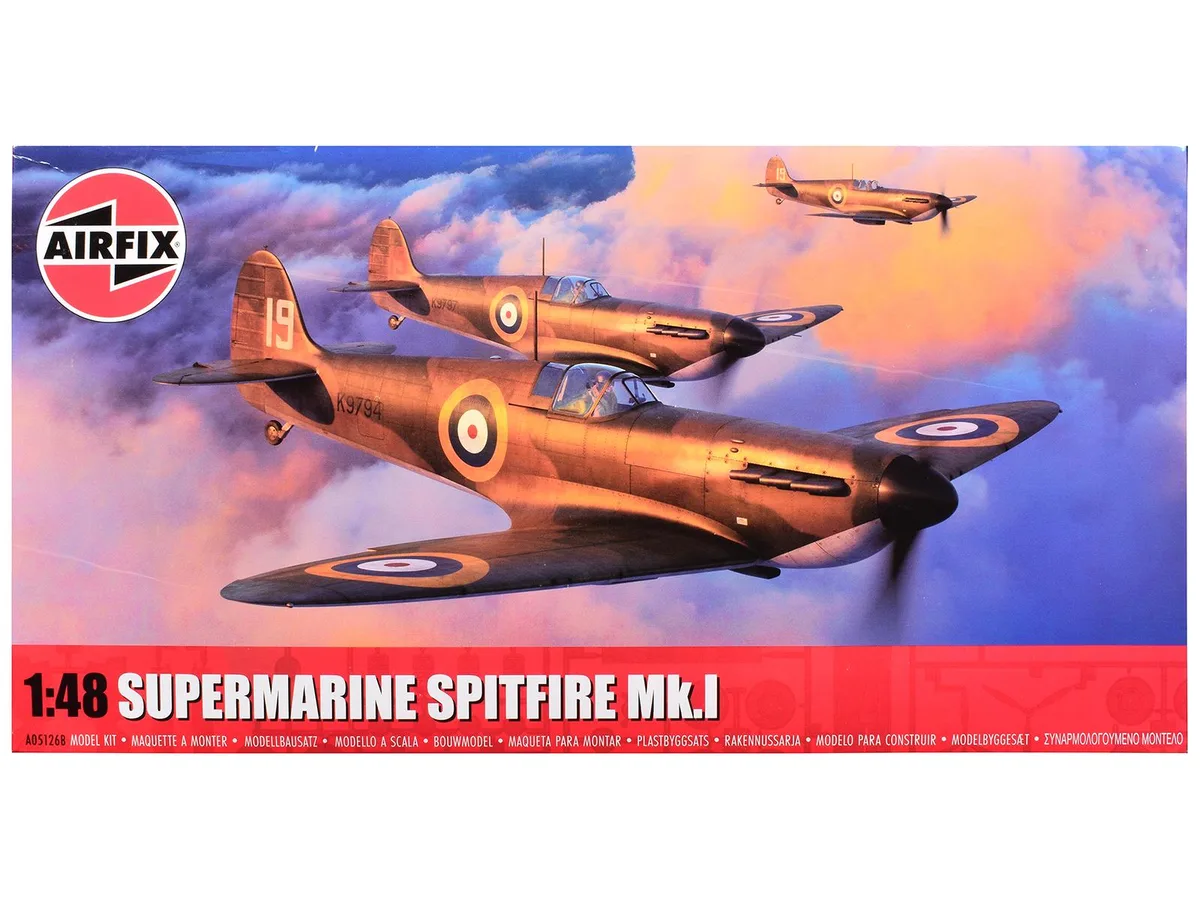 Airfix Airfix Supermarine Spitfire Mk.I 1/48 Plastic Model Kit 149 Parts — product photo