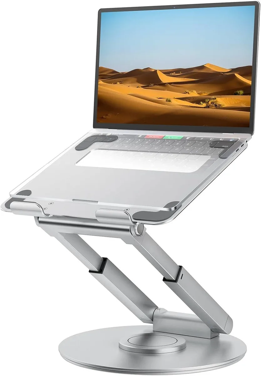 BFKK BFKK Telescopic Laptop Stand 360° Swivel Silver 10-17 inch — product photo