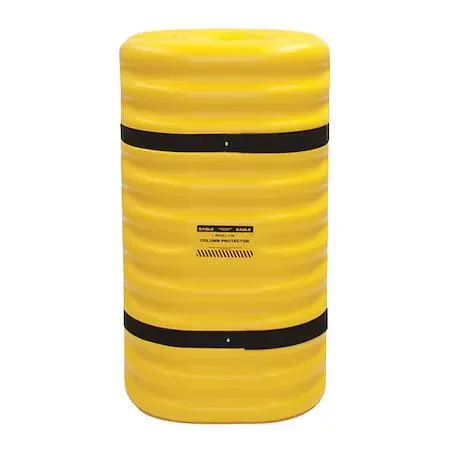 Value Brand Value Brand Column Protector 1708 Yellow 24in W 42in H — product photo