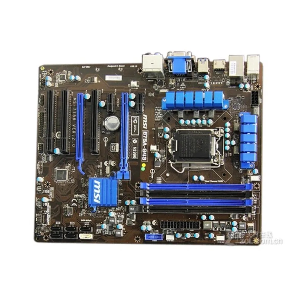 MSI MSI B75A-G43 B75 LGA 1155 DDR3 32GB ATX Intel motherboard — product photo