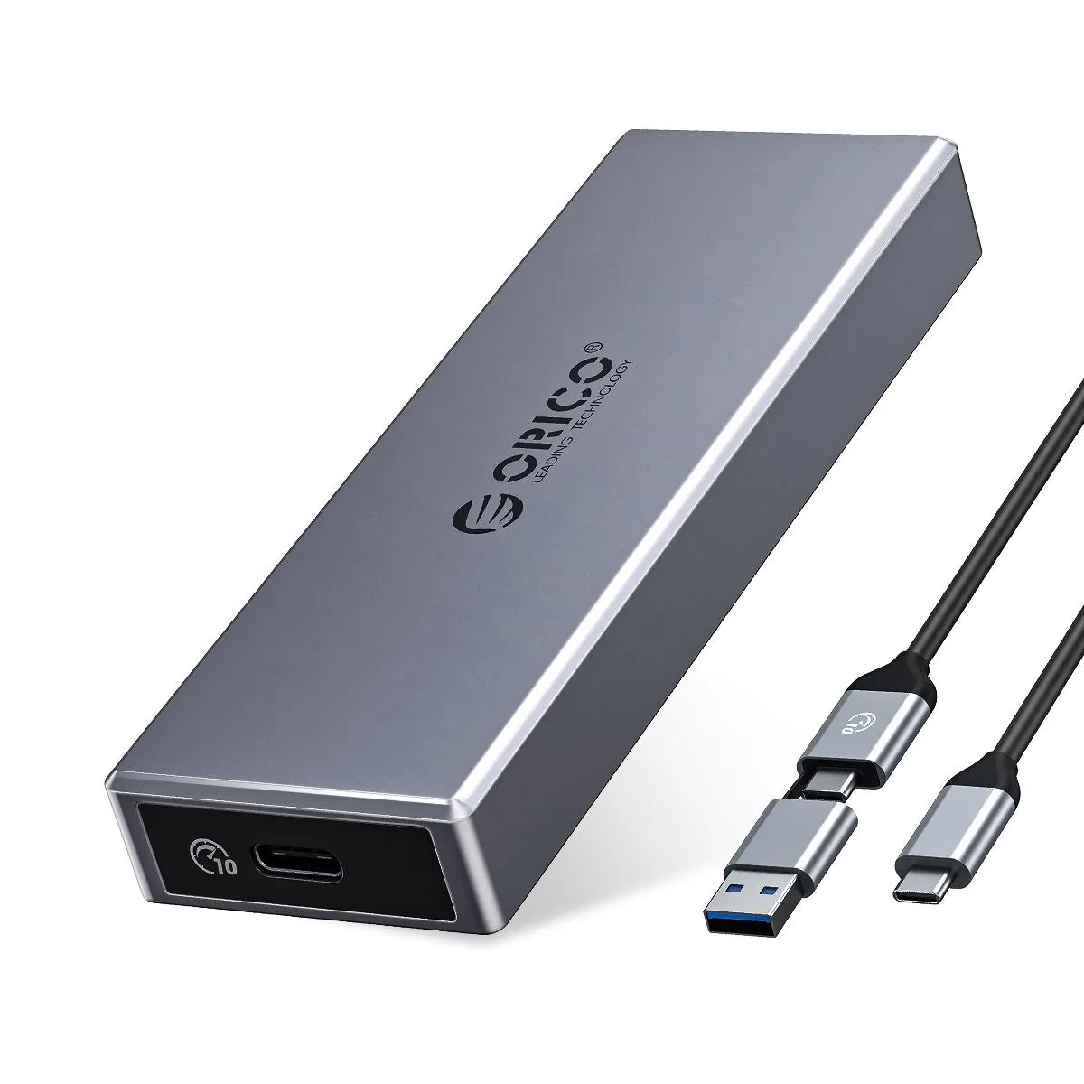 Orico Orico M.2 NVMe Enclosure USB 3.2 Gen2 10Gbps Gray 2230-2280 — product photo