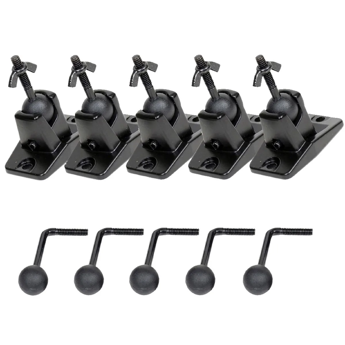 VideoSecu VideoSecu MS40B5 speaker mount 5 pack tilt 30 pan 180 rotate 360 — product photo