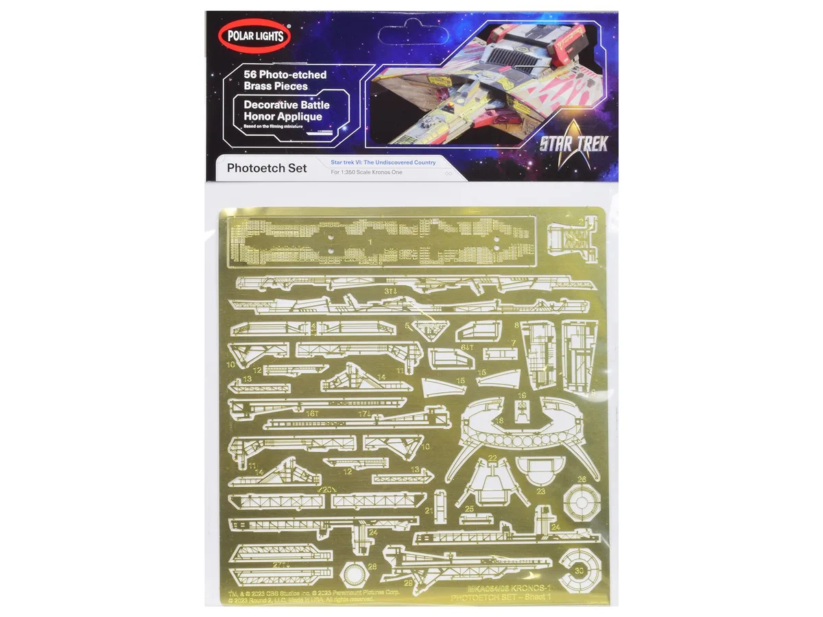 Polar Lights Polar Lights Photoetch Set Klingon Kronos One 1/350 Scale 56 Pieces — product photo