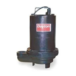 Dayton Dayton 4HU75 Effluent Pump 1/2 HP 120V 11.9A Cast Iron 76 gpm at 10 ft head — product photo