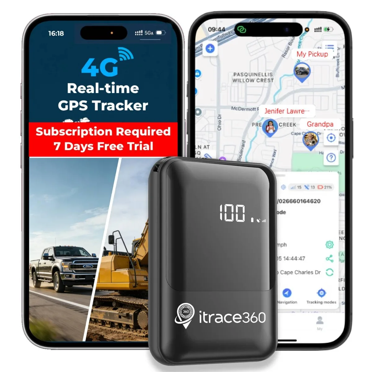 Airwheel itrace360 Ultra GPS Tracker White 8000mAh — product photo