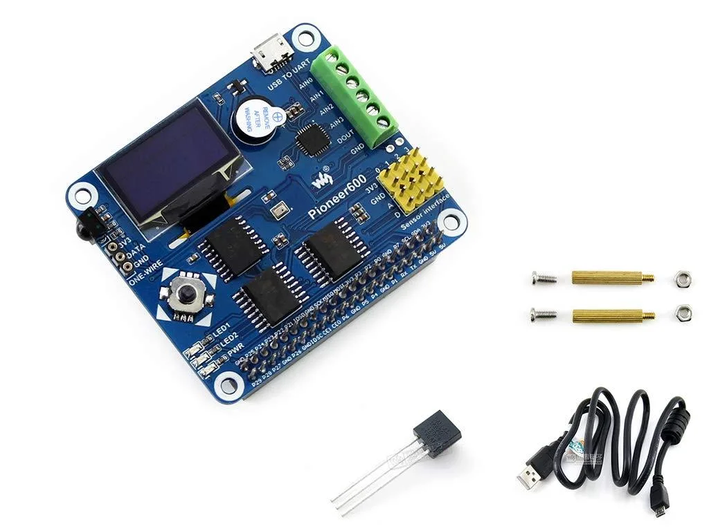 LORDWORLD LORDWORLD Pioneer600 Expansion Board for Raspberry Pi Jetson Nano 40PIN OLED .96 CP2102 DS3231 PCF8591 PCF8574 — product photo