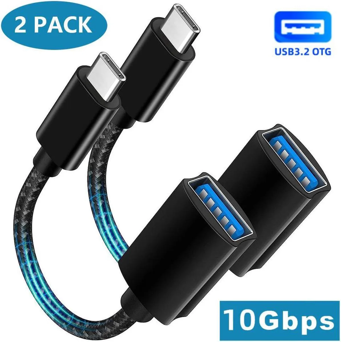Vszerda Vszerda USB C to USB 3.0 Adapter 10Gbps 2 Pack — product photo