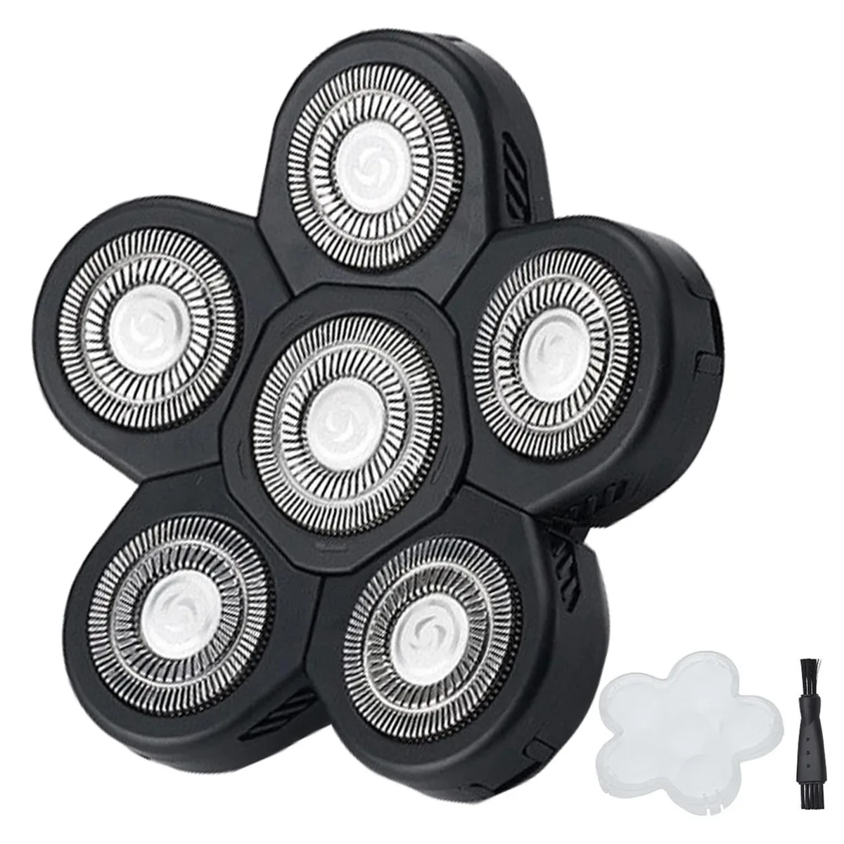 TAURKENAM TAURKENAM 6 Blade Replacement Heads Black — product photo