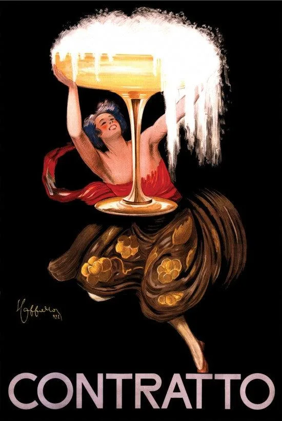 Poster print Cappiello Contratto 22 by 34 inches