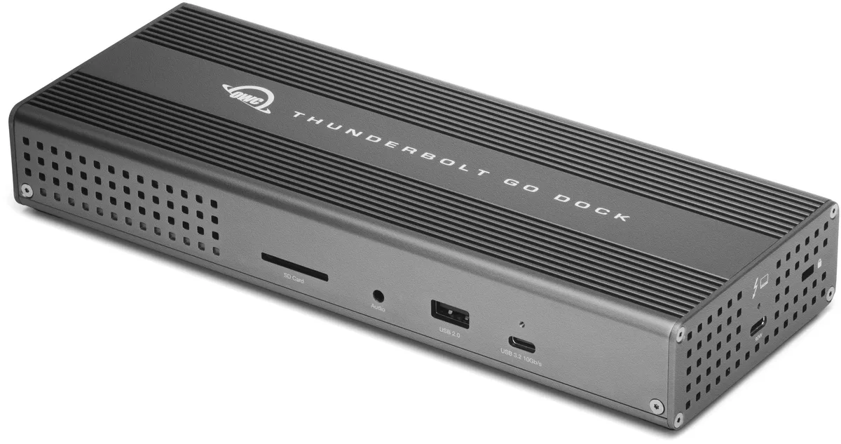 OWC OWC Thunderbolt Go Dock 11 Ports Built-in Power Supply 90W Charging Thunderbolt 4 — product photo