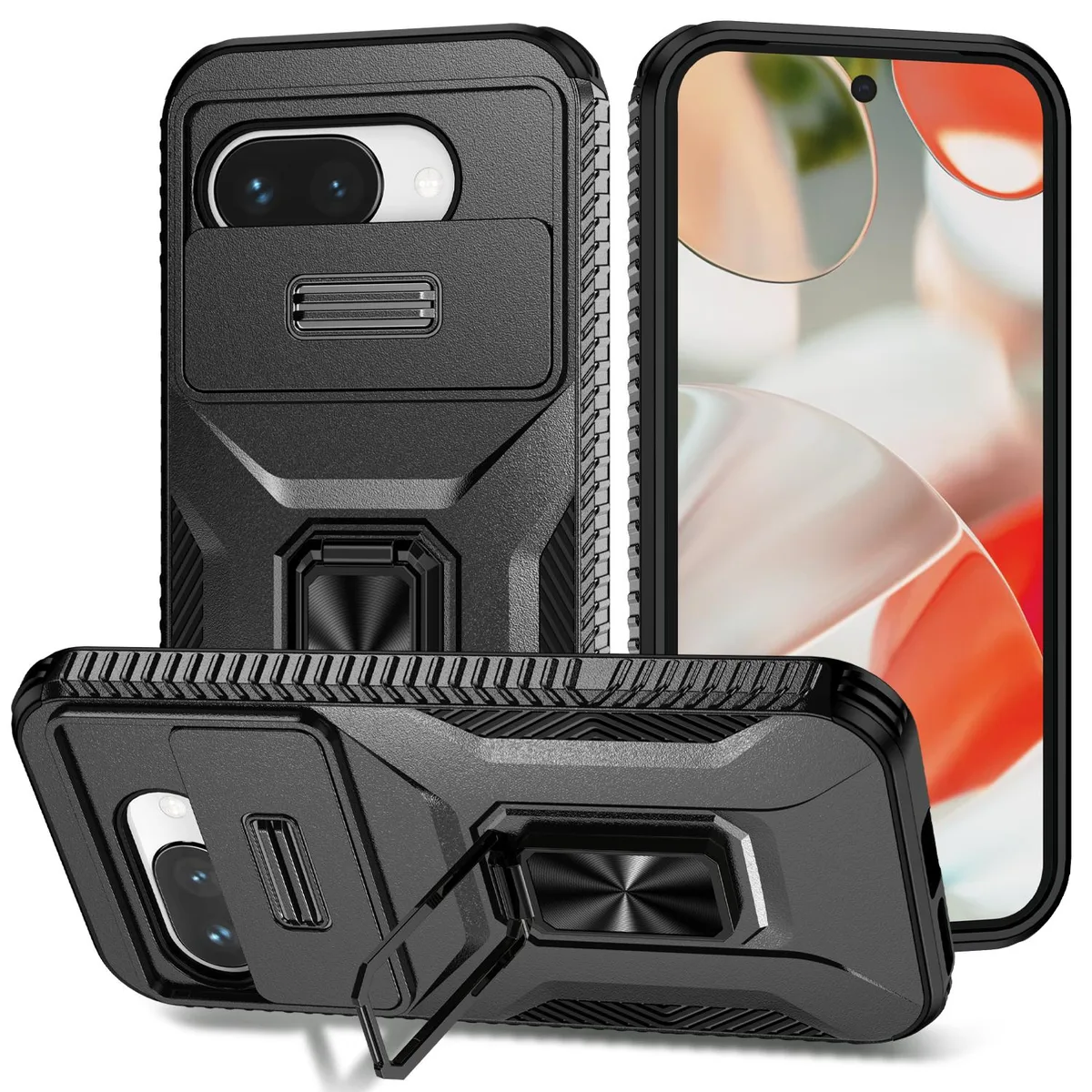 TYJKeJi TYJKeJi KickStand Case for Google Pixel 9A Black — product photo